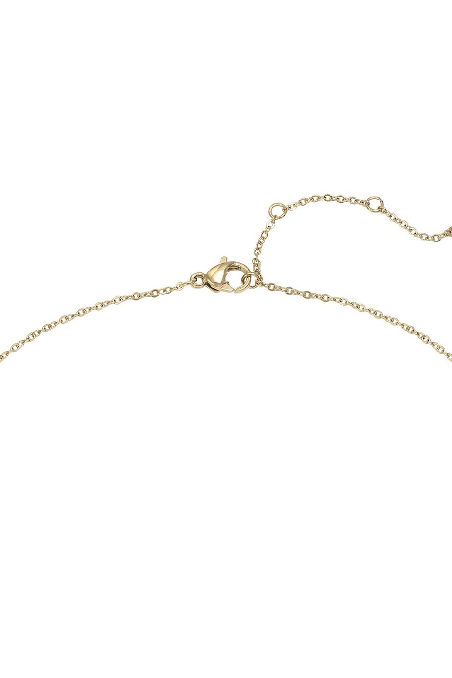 Ketting Red Coral Goud kleur Stainless Steel Afbeelding5